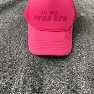 Vibrant Pink in my eras era snap back Trucker Hat